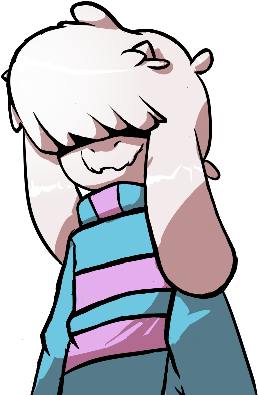 Goat Child Frisk By Sunnearts - Cartoon (605x806)