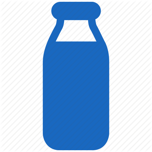 Carton, Cream, Hand Drawn, Milk Icon - Water Bottle (512x512)
