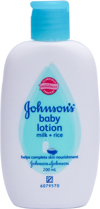 Johnson & Johnson Baby Lotion Milk Rice 200ml - Johnson's Baby Bath Milk And Rice (868x1010)