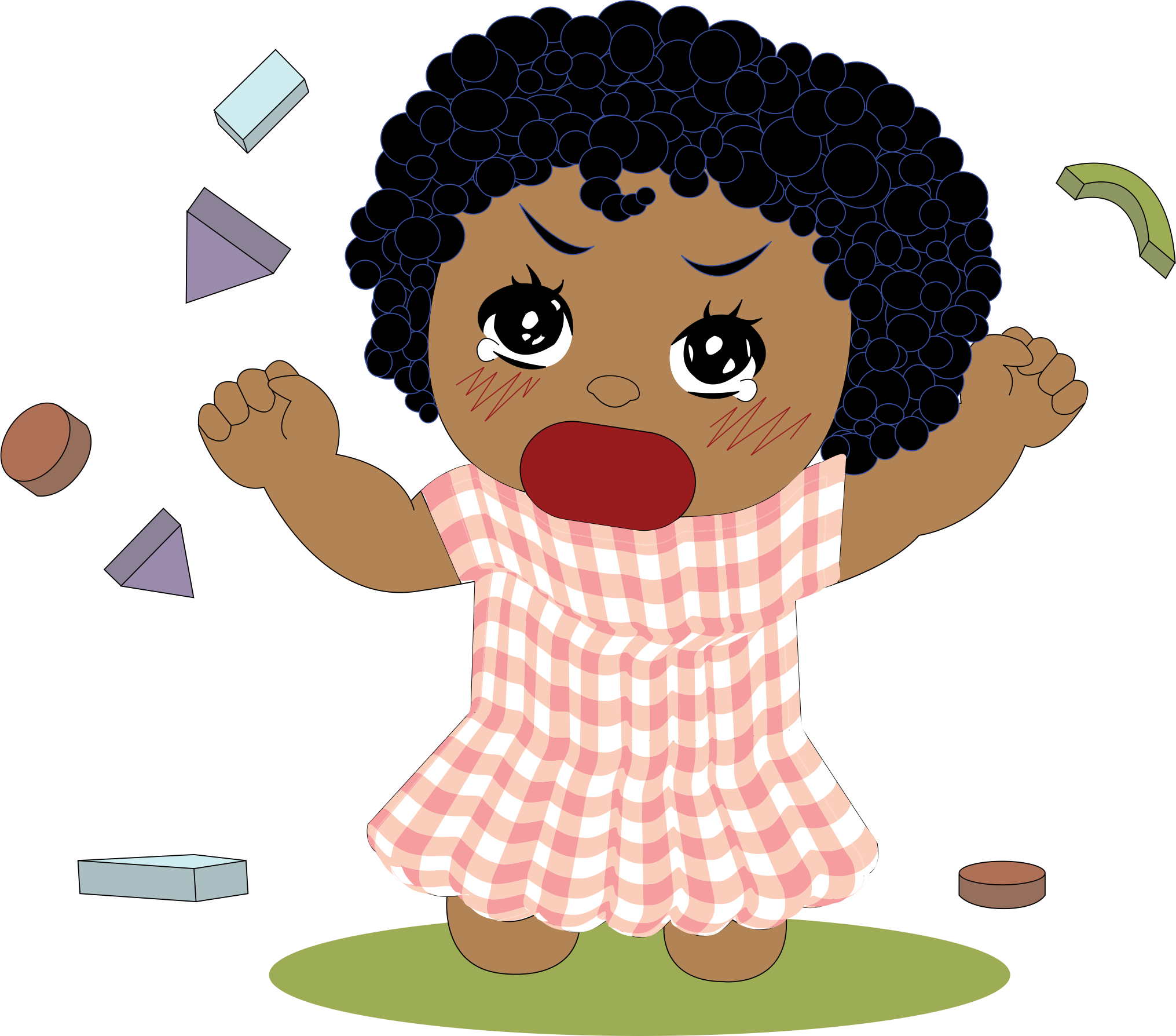 This Free Icons Png Design Of Little Girl Tantrum - Girl Tantrum Clipart (2031x1788)