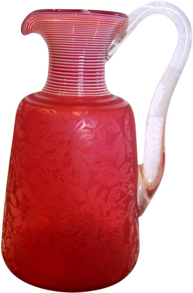 English Hodgetts, Richardson & Son Art Glass Jug Ruby - Jug (1023x1023)