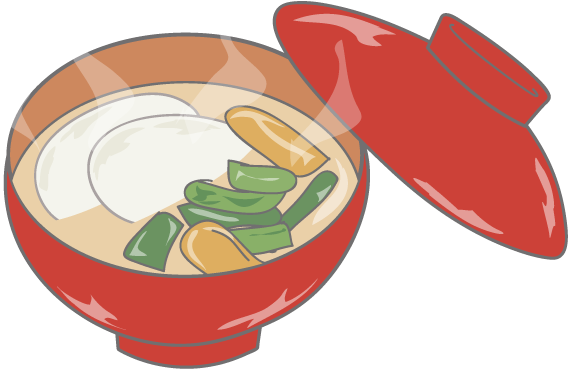 2018 New Year - お 雑煮 イラスト (640x480)