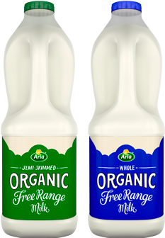Organic Cows Are Outdoors For Over 200 Days Of The - Arla Organic Milk (800x444)