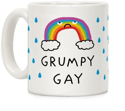 Grumpy Gay Coffee Mug - Yas Queen Mug (484x484)