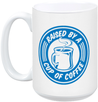 Raised By A Cup Of Coffee - Process Is My Valentine Mug (384x408)