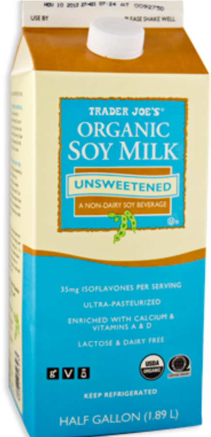 Organic Unsweetened Soy Milk - Trader Joe's Organic Unsweetened Soy Milk (1200x899)