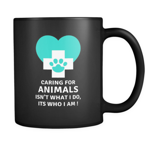 [product Style]-caring For Animals Isn't What I Do, - Design A Black Mug (480x480)