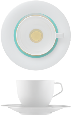 Coffee Cup, Saucer - Circle (500x500)