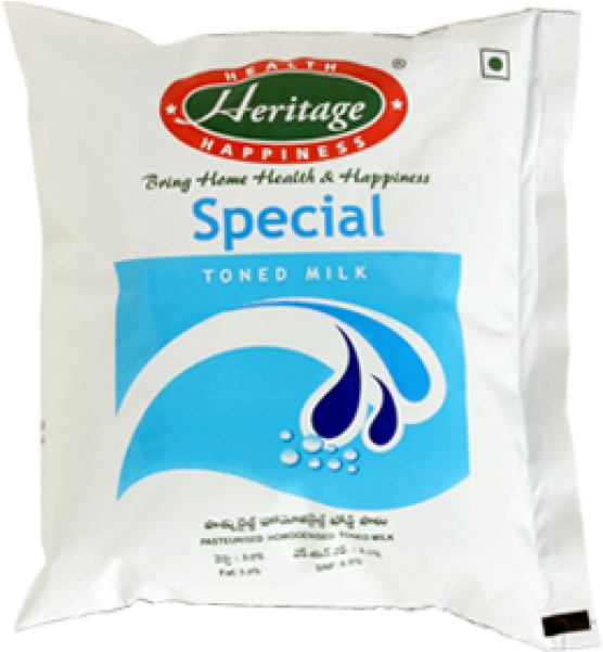Buy Heritage Special Toned Milk 500ml Pouch At Online - Heritage Foods India Ltd (600x600)