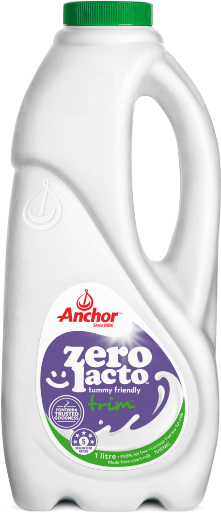 Anchor Zero Lacto Trim Milk 1l Bottle - Anchor Zero Lactose (1057x1279)