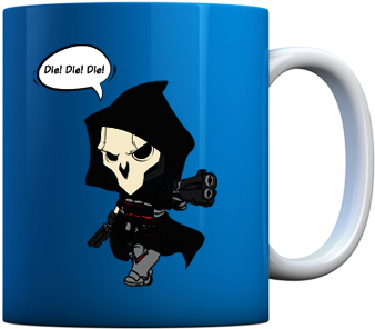 Watch Everyone Around You Run For Cover As You Walk - Overwatch Reapers Die Die Die Cup (440x478)