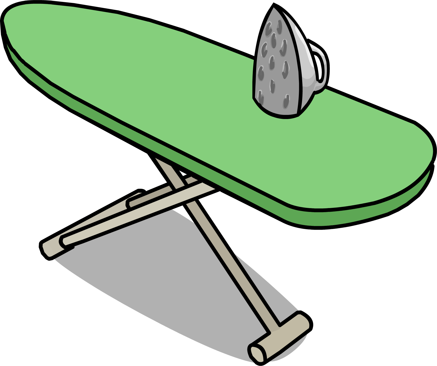 Ironing Board Sprite 012 - Ironing Board Clipart (1819x1525)