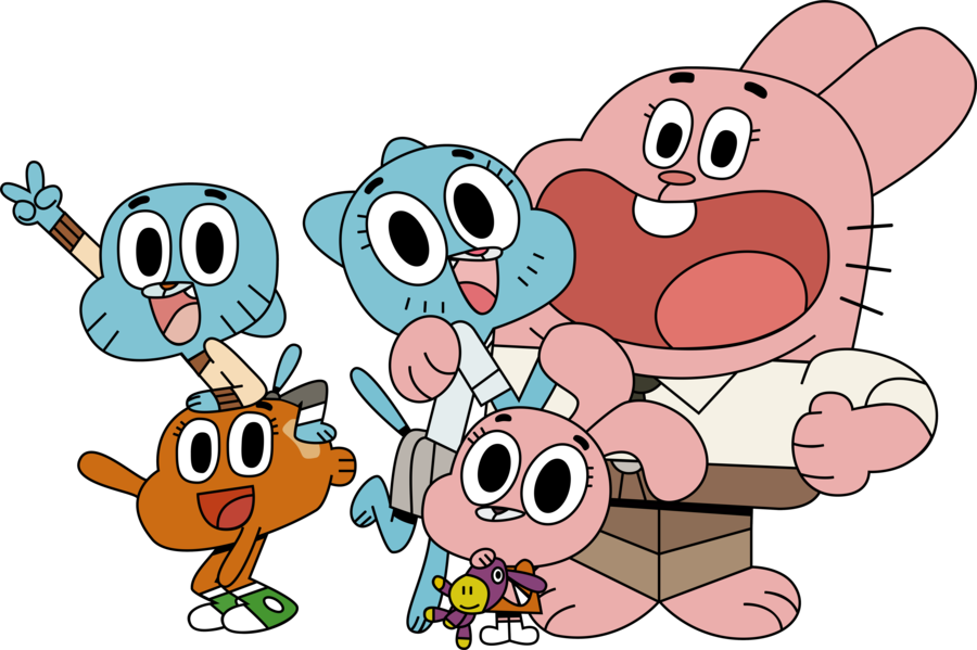 Amazingworldofgumball Clipart - Amazing World Of Gumball Family (900x599)