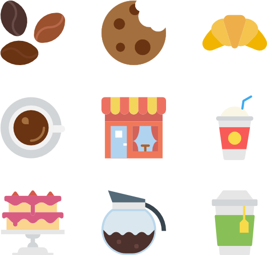 Coffee Shop - Coffee Flat Icon (600x564)