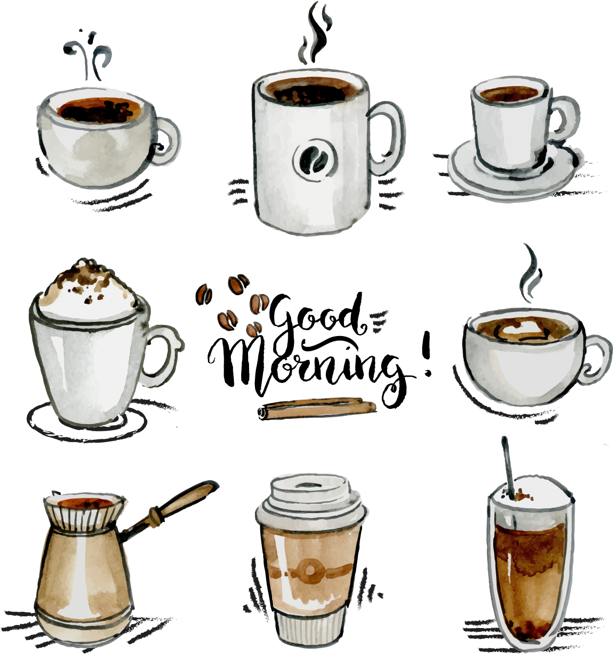 Coffee Euclidean Vector Icon - Art Print: Allen's Coffee Time 2, 33x33in. (1500x1500)