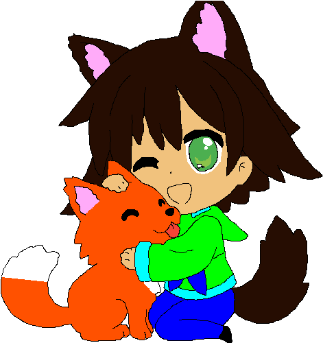 Kawaii Werewolf Girl (500x500)