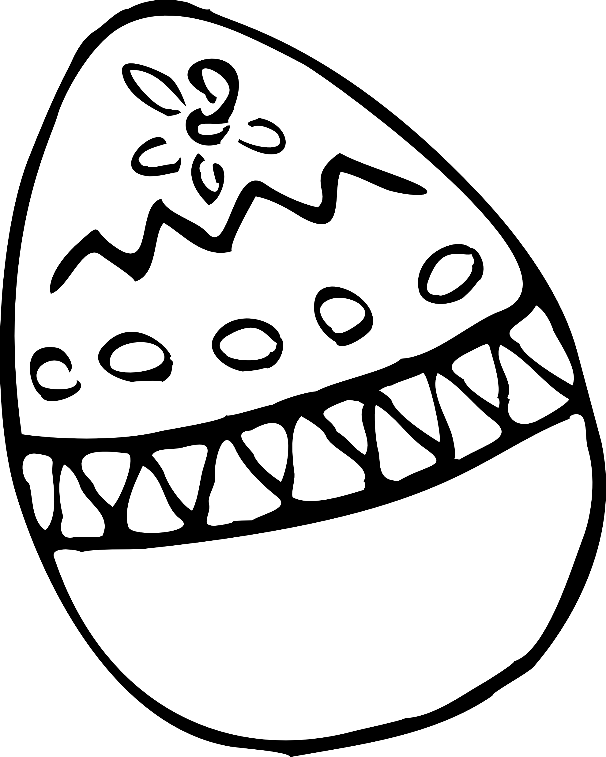 Happy Easter Clip Art Black Computer Clipart Black% - Happy Easter Clip Art Black Computer Clipart Black% (1979x2471)