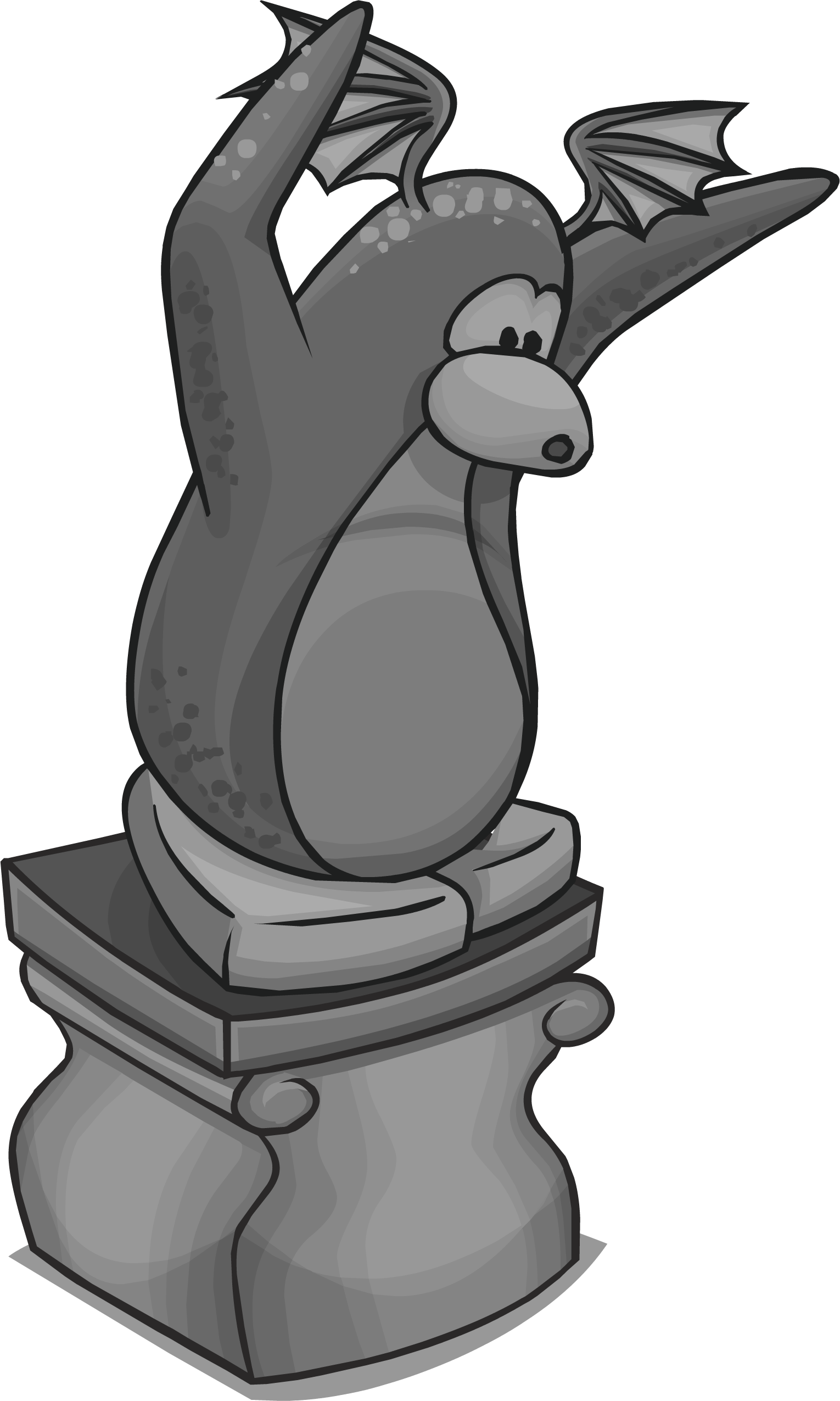 Spooky Penguin Statue Sprite 009 - Ststue Sprite (1530x2551)