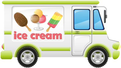 Ice Cream Truck Rental - Ice Cream Business Cards (400x375)