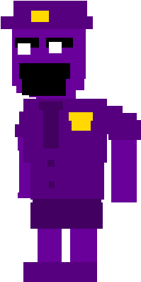 Fnaf 4 Inspired Purple Guy Sprite - Purple Guy Fnaf 4 (279x465)