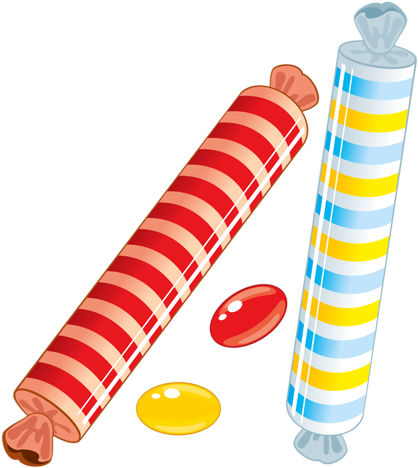 Candy Clipart - Bonbons En Tube (429x500)