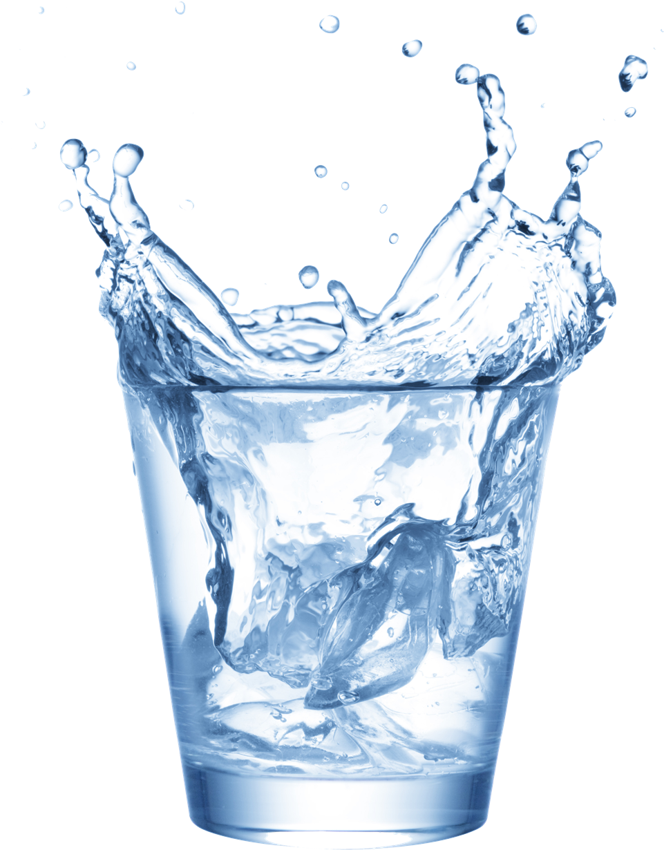 Ice Cube Clipart Water Png - Glass Of Water Overflowing (1200x1306)