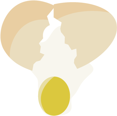 Egg Crack By Gaissanjou - Cracked Eggs Cartoon Transparent (396x418)