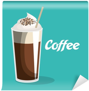 Delicious Coffee Iced Beverage Vector Illustration - Coffee (400x400)