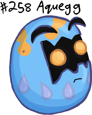 Aquegg Is The Only Egg Of The Three Starters Where - Cartoon (500x500)