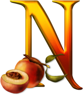 De Nuria D • Publicado En Abecedarios Y Gifs De Letras, - Letras En Forma De Frutas (351x400)