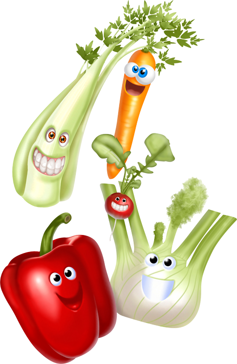 Gifs Divertidos - Cartoon With Vegetable Basket Gif (475x728)