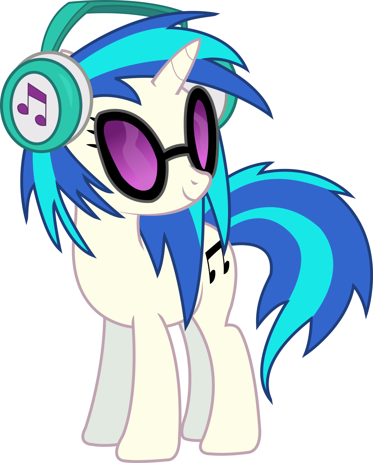 Sketchmcreations, Dj Pon-3, Headphones, Inkscape, Safe, - Disc Jockey (1302x1617)