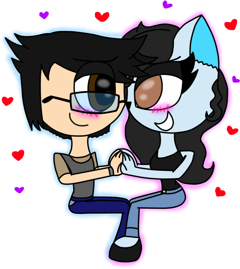 Lovely Couple By Lunabloodyangel - Cartoon (1024x1440)