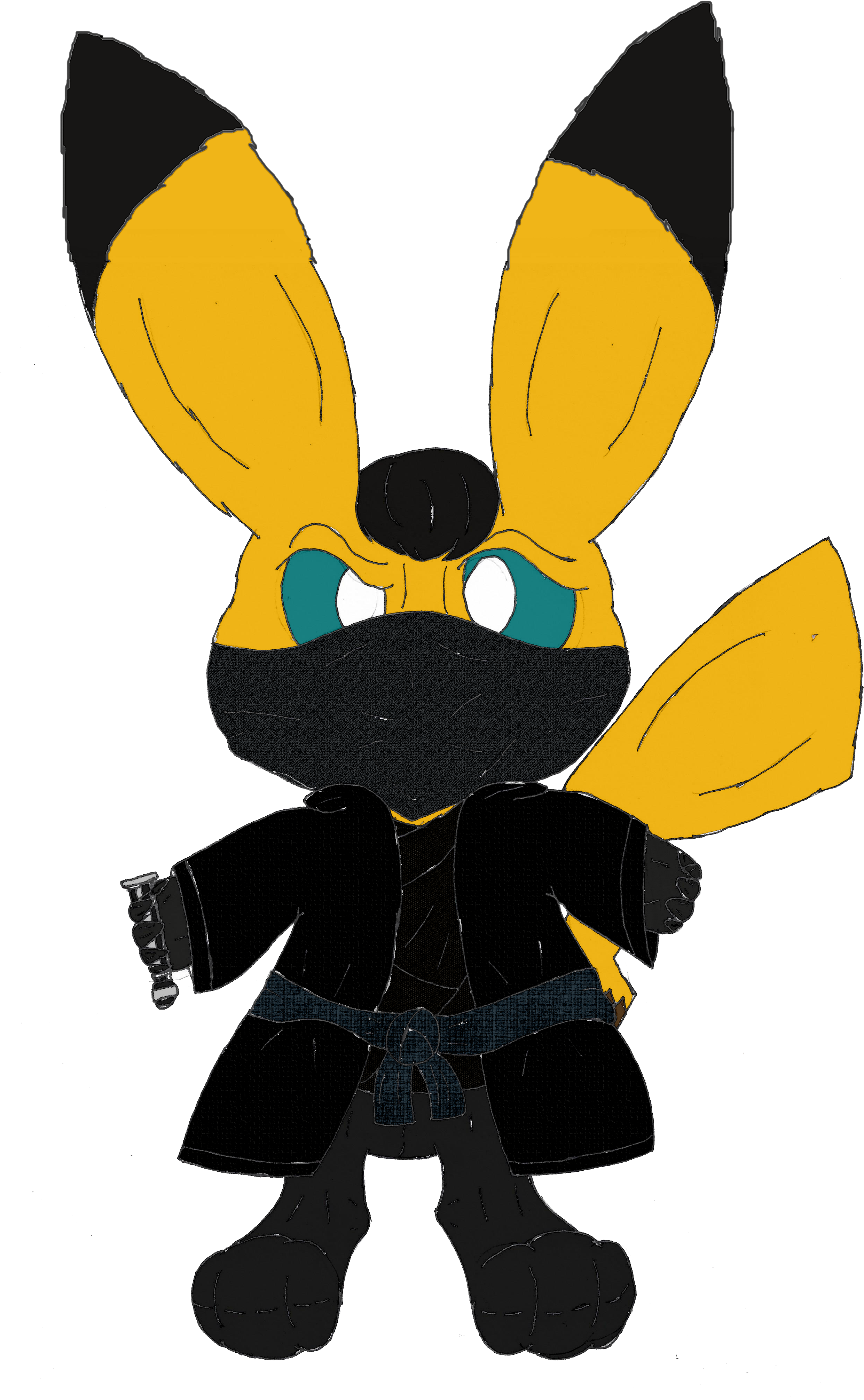 Ace The Ninja Jedi Chu - Illustration (2592x4183)