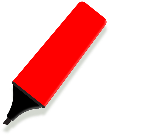 Marker Clip Art (600x541)