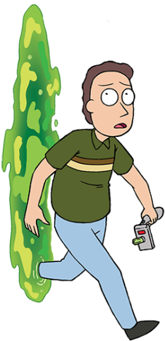 Green Arrow Clipart Transparent - Rick And Morty Transparent Background (500x500)