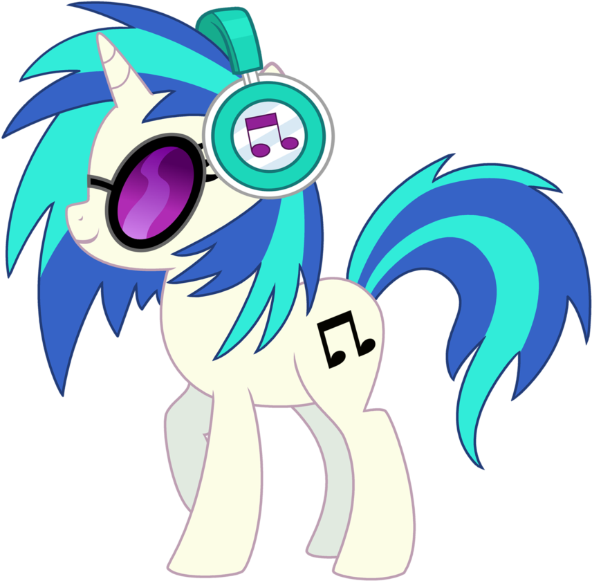 Vinyl Scratch With Headphones Vector By Lostinthetrees - Mlp Vinyl Scratch Headphones (894x894)