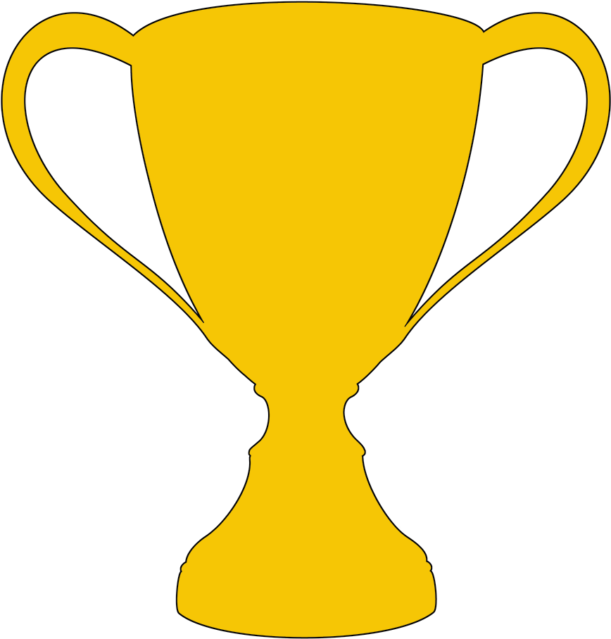 Black Silhouette Cup, Gold Cup Silhouette Png - Black Silhouette Cup, Gold Cup Silhouette Png (945x945)