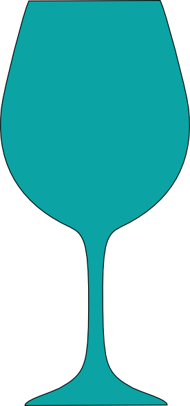 Glass Clipart Outline - Wine Glass (276x588)