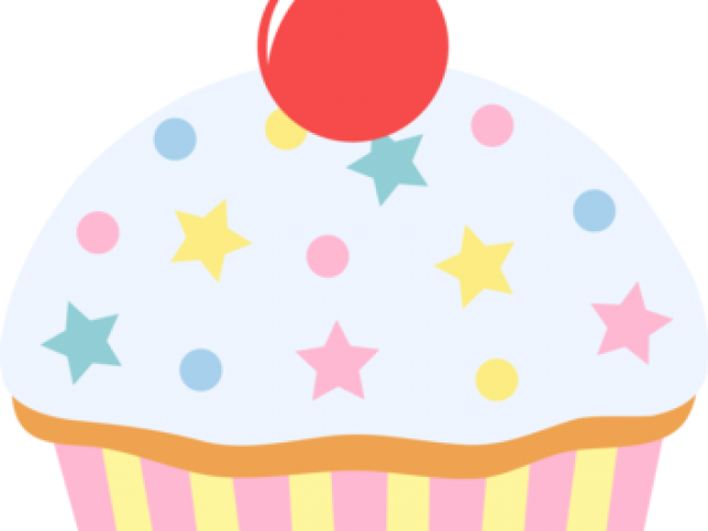 Vanilla Cupcake Clipart 4 Cupcake - Cartoon Cupcakes Png Coloful (640x480)