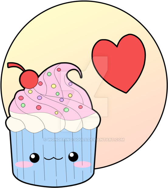 Chibi Cupcake By Sambeawesome - Cupcake Chibi (600x661)