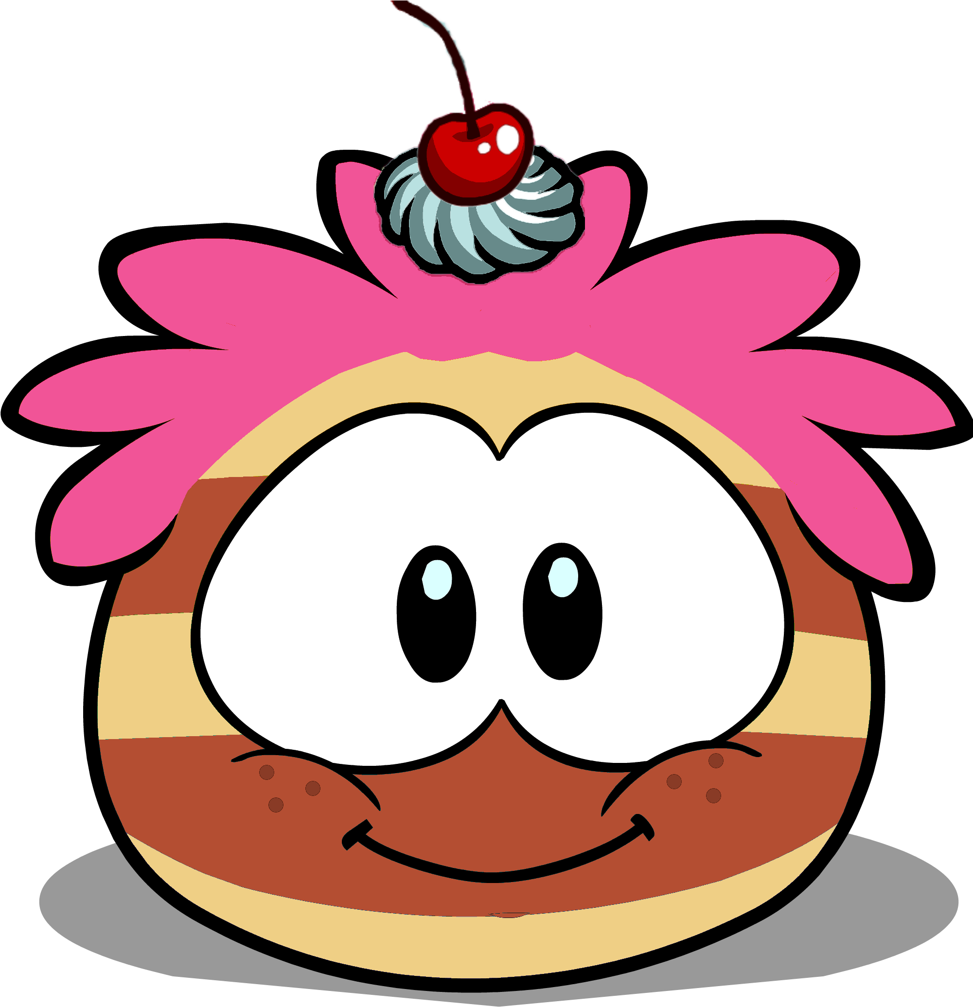 Cupcake Puffle - Club Penguin Gif (2000x2182)