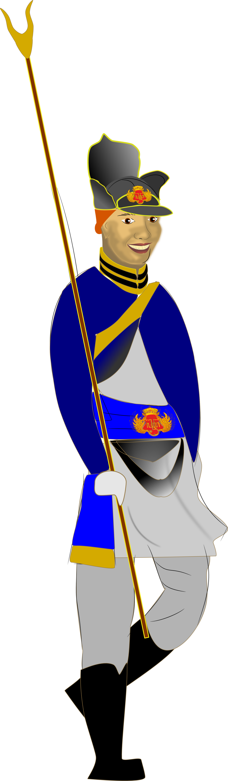 Soldier Free Prajurit - Vector Graphics (958x3282)