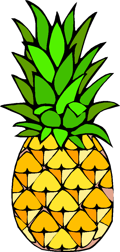 Buah Clipart Clipground Buahan - Pineapple Clipart (490x1032)