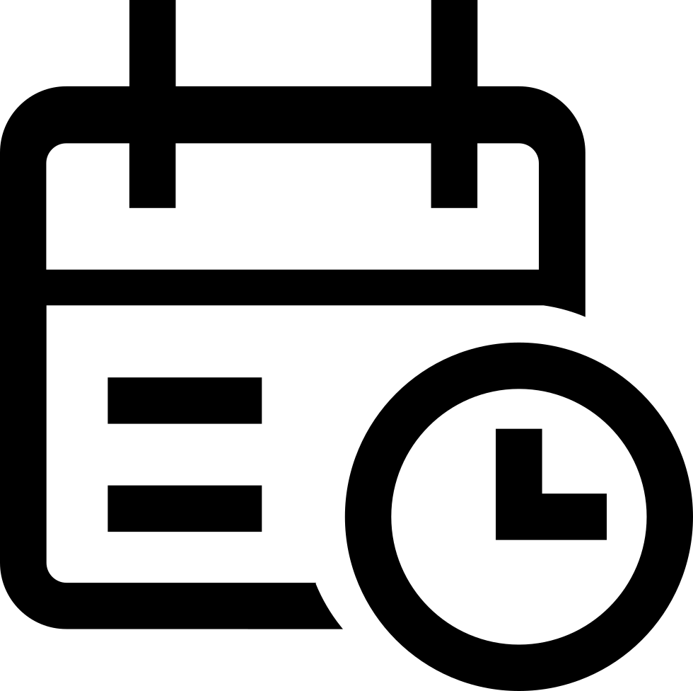 Calendar Time Comments - Calendar Time Icon Png (980x976)