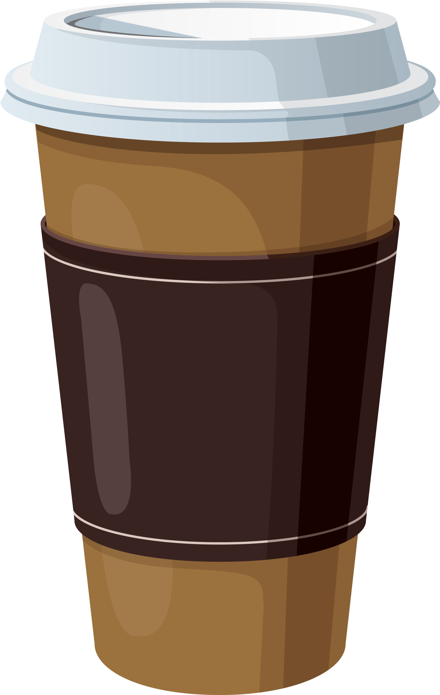 Coffee Bean Graphic Clip Art Library - Paper Coffee Cup Clip Art (1637x2498)
