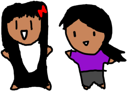 Shoony Is On The Left - Cartoon (453x299)