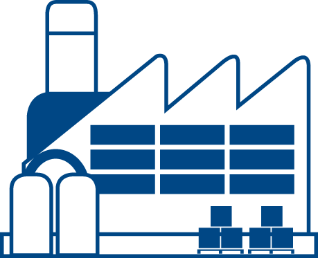 Production - Pharmaceutical Manufacturer Icon (459x373)