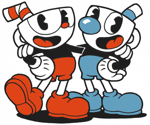 Join Us While We Play A Bit And Discuss Of One Of The - Cuphead And Mugman (504x422)