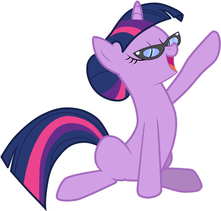 Therapist Sparkle By Junkiesnewb - My Little Pony Twilight Sparkle With Glasses (907x881)